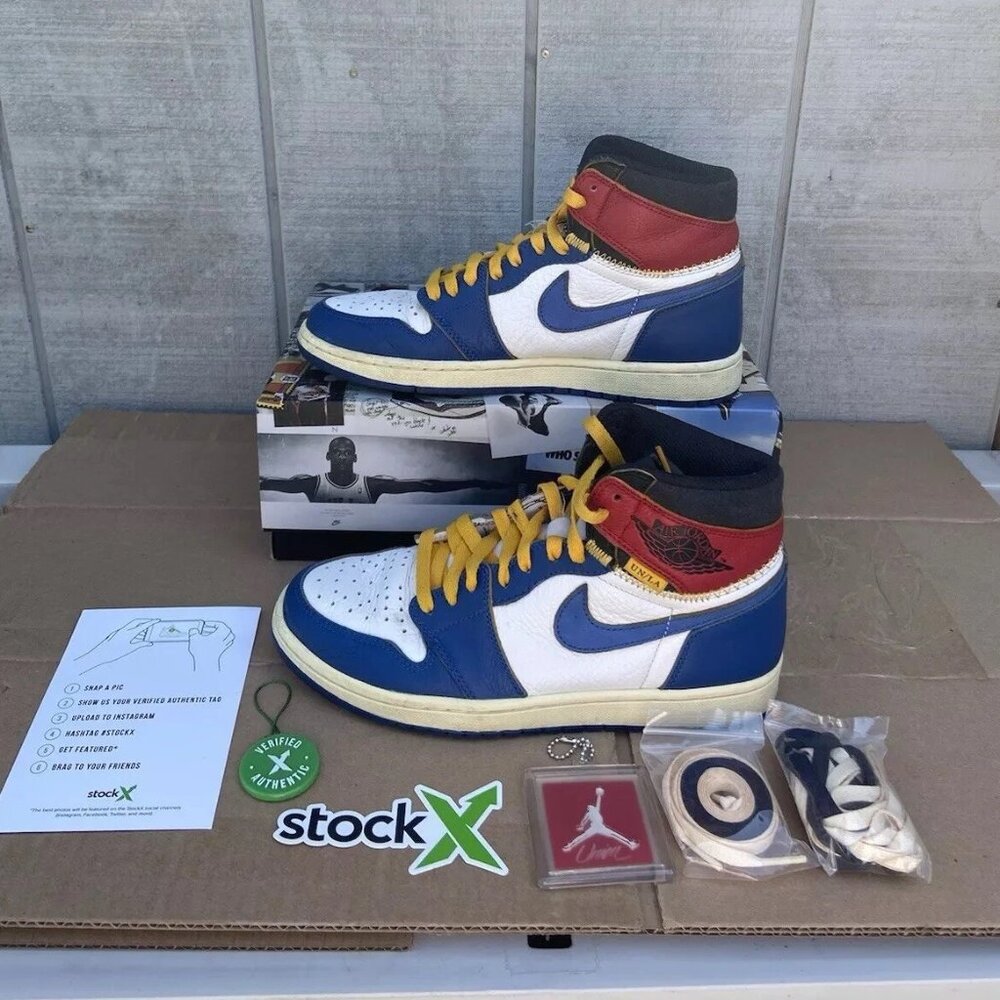 Union LA x Air Jordan 1 Retro High NRG Storm Blue - Size 8.5 - BV1300 146